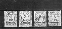 1930 -   FRAIS DES PAIEMENT Avec Surcharge 8 IUNIE Mi 64/67 Et Yv 82/85 - Postage Due