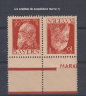 Bayern,Zusammendrucke,K 2 IIIA,xx - Mint