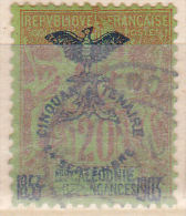 NOUVELLE CALÉDONIE N° 74 20C BRIQUE S VERT CINQUANTENAIRE DE LA PRÉSENCE FRANÇAISE OBL - Used Stamps