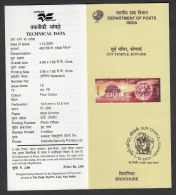 INDIA , 2001, Centenary Conservation Sun Temple, Konark, Brochure, Folder - Briefe U. Dokumente