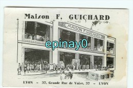 Br - 69009 - LYON - Maison F. GUICHARD - 37 Rue De Vaise - Meuble - Ammeublement - RARE DOCUMENT - Lyon 9