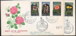 San Marino - 1967 FDC (N.2) Flowers-Fleurs-Blumen-Fiori (Gentiane/Papaver/Cirsium /Campanule) ** - Oblitérés
