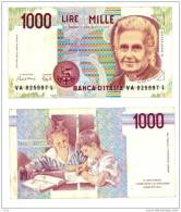 1.000 MARIA MONTESSORI SPLENDIDA FDS 1990 SERIE GC - 1.000 Lire