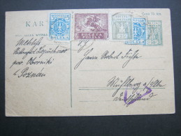 1921, Karte Nach Deutschland - Storia Postale