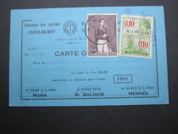 1931,  EUPEN,  Mitgliedskarte - Lettres & Documents