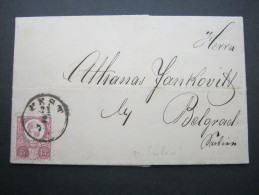 1873, Brief Nach  Serbien - Storia Postale