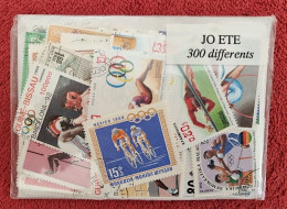 JEUX OLYMPIQUES ETE  (J.O.) Lot De 300 Timbres Tous Differents. Satisfaction Assurée - Otros & Sin Clasificación