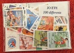 JEUX OLYMPIQUES ETE (J.O.) Lot De 100 Timbres Tous Différents. Satisfaction Assurée - Otros & Sin Clasificación