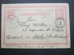 1890, KAZANLIR  ,  Stempel Auf Karte - Lettres & Documents