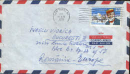 USA-Letter Airmail Circulated In 1990 To Romania ,Bucharest - Cartas & Documentos