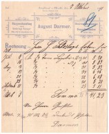 Uralte Rechnung 1910 - A. Darmer In Friedland , Brause - Limonade Fabrik , Selters , Mecklenburg !!! - 1900 – 1949