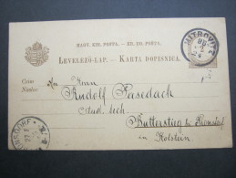 1896, MITROVITZ, Stempel Auf Karte - Cartas & Documentos