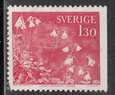 Sweden Used Scott #1245 1.30k Linnaea Borealis - Travels Of Carl Von Linne, Botanist - Gebraucht
