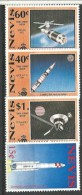 Lançeur Japonais H-II,Apollo11,Voyager 1,Skylab. 4 T-p Neufs ** De L'ILE NEVIS (CARAÏBES) - Etats-Unis