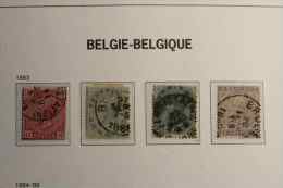 Belgique  Ob - 38 à 41 - 1869-1888 Lion Couché (Liegender Löwe)