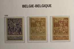 Belgique  *,  71 à 73 - 1869-1888 León Acostado