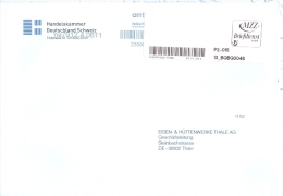 BRD Privatpost 2013 MZZ Briefdienst Handelskammer Deutschland - Schweiz Zürich - Posta Privata & Locale