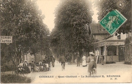93 GOURNAY QUAI CHETIVET  RESTAURANT REGNIER 1910 - Gournay Sur Marne