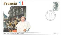 FRANCE RELIGION CATHOLIQUE VOYAGE  PAPE JEAN PAUL II Pope John Paul II Papst Johannes Paul II PAPA Jonas Paulius II - Covers & Documents