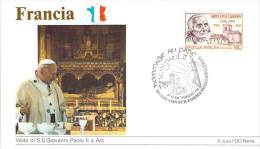 FRANCE RELIGION CATHOLIQUE VOYAGE  PAPE JEAN PAUL II Pope John Paul II Papst Johannes Paul II PAPA Jonas Paulius II - Covers & Documents