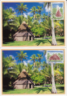 NOUVELLE-CALEDONIE - CARTES MAXIMUMS -N° 553 A 554 - Altri & Non Classificati