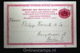 Sweden Postcard Mi Nr P 27 Svaret Betaldt Used Complete Set - Postal Stationery