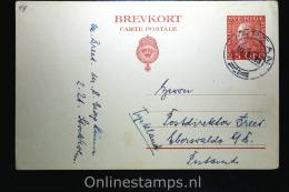 Sweden Postcard Mi Nr P 42  To Germany, 1923, Signed/geprüft - Enteros Postales