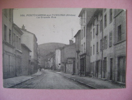 CP PONTCHARRA SUR TURDINE N°568 LA GRANDE RUE   - ECRITE EN 1926 - Pontcharra-sur-Turdine