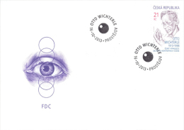 Czech Republic 2013 - 100 Years From Birth Inventor Of Contact Lenses O.Wichterle, FDC - FDC