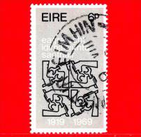 IRLANDA - Eire -  1969 - 50 Anni Di  I.L.O.  - Emblema - 6 P - Used Stamps
