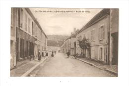 CPA : 58 - Nièvre :Châteauneuf Val De Bargis : Route De Donzy : Animation - Maisons - Balcon ... - Other & Unclassified