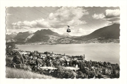 Cp, 74, Veyrier (Lac D'Annecy), Vue Générale Et Le Téléphérique - Veyrier