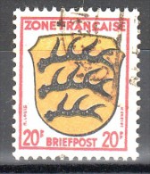 ALLEMAGNE - ZONE FRANCAISE - Timbre N°8 Oblitéré - Altri & Non Classificati