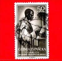 GUINEA SPAGNOLA -  Usato - 1955 - 100 Anni Della Creazione Della Prefettura Apostolica A Fernando Po - 50 - Guinée Espagnole