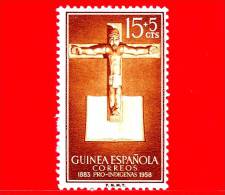 GUINEA SPAGNOLA -  Nuovo, Linguellato - 1958 - Pro Indigeni - 15 + 5 - Guinea Española