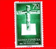 GUINEA SPAGNOLA -  Nuovo, Linguellato - 1958 - Pro Indigeni - 70 - Guinée Espagnole