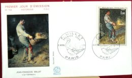 FRANCE FDC 1971. Le Vanneur De MILLET (Yvert 1672) - 1970-1979