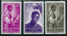 Spanish Guinea 1955 Edifil 344-6 MM* - Guinée Espagnole