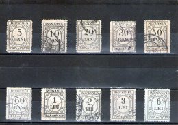 1921/26  -   FRAIS DES PAIEMENT Mi No 52/61 Et Yv No 57/66 édition Complète - Strafport