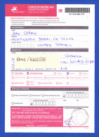 COURRIER RECOMMANDÉ - ACCEPTATION DES COUPONS -- CACHET . CASAL DA SERRA - Storia Postale