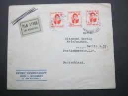 1937, Flugbrief Nach Deutschland - Briefe U. Dokumente