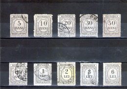 1921/26  -   FRAIS DES PAIEMENT Mi No 52/61 Et Yv No 57/66 édition Complète - Strafport