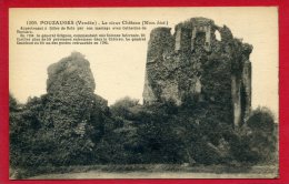 POUZAUGES LE VIEUX CHATEAU GILLES DE RETS CARTE EN BON ETAT - Pouzauges