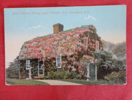 Providence,RI--Betsy Williams Cottage--cancel 1909--PJ 300 - Autres & Non Classés