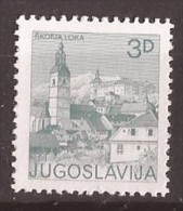 1982 JUGOSLAVIJA SLOVENIJA TURISMUS SKOFJA LOKA PERF- 13 1-4 -- 12 1-2 MNH - Neufs