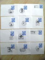 From Austria Lot Of 12 Special Cancels - Briefe U. Dokumente