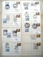 From Austria Lot Of 9 Stationery Cards Special Cancels - Covers & Documents