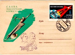 USSR Russia 1962 Siauliai "Vostok 3, Popovich" Spaceship/Vaisseau Cacheted  Cover Lollini #3541 - Russie & URSS