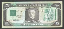 [NC] NATIONAL BANK Of LIBERIA - 5 DOLLARS (1989) - Liberia