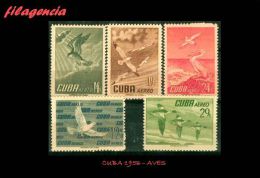 CUBA MINT. 1956-07 FAUNA. AVES. PRIMERA SERIE - Unused Stamps